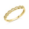 9ct Gold Cubic Zirconia Half Eternity Ring - r6560