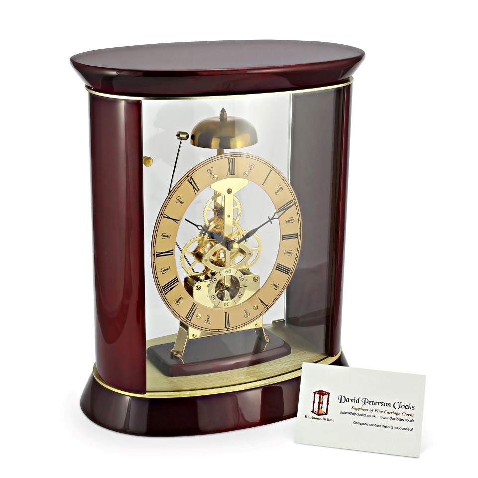 David Peterson SKC12 Piano Finish Skeleton Mantel Clock C18112 F