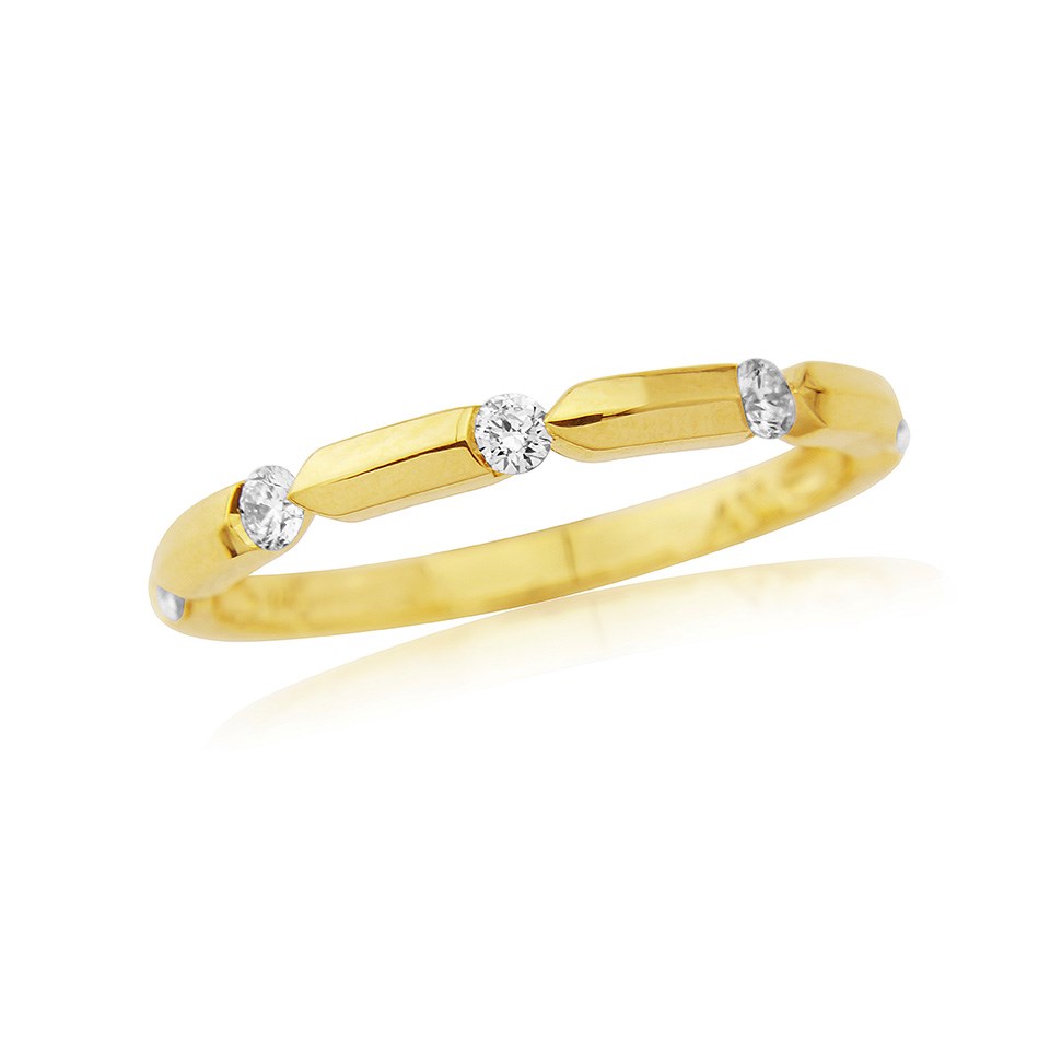18ct Gold Five Stone Diamond Ring - 17pts - D4220