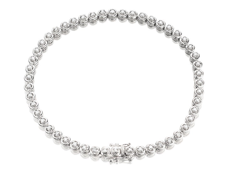 Tennis ball diamond bracelet Clearance