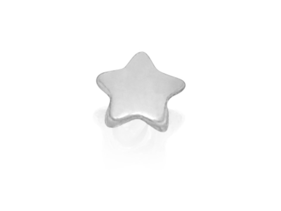 9ct White Gold Star Nose Stud - 2mm - G4505
