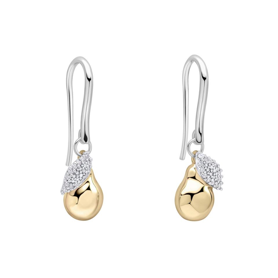 Laura Ashley CZ Pear Drop Earrings - J4304