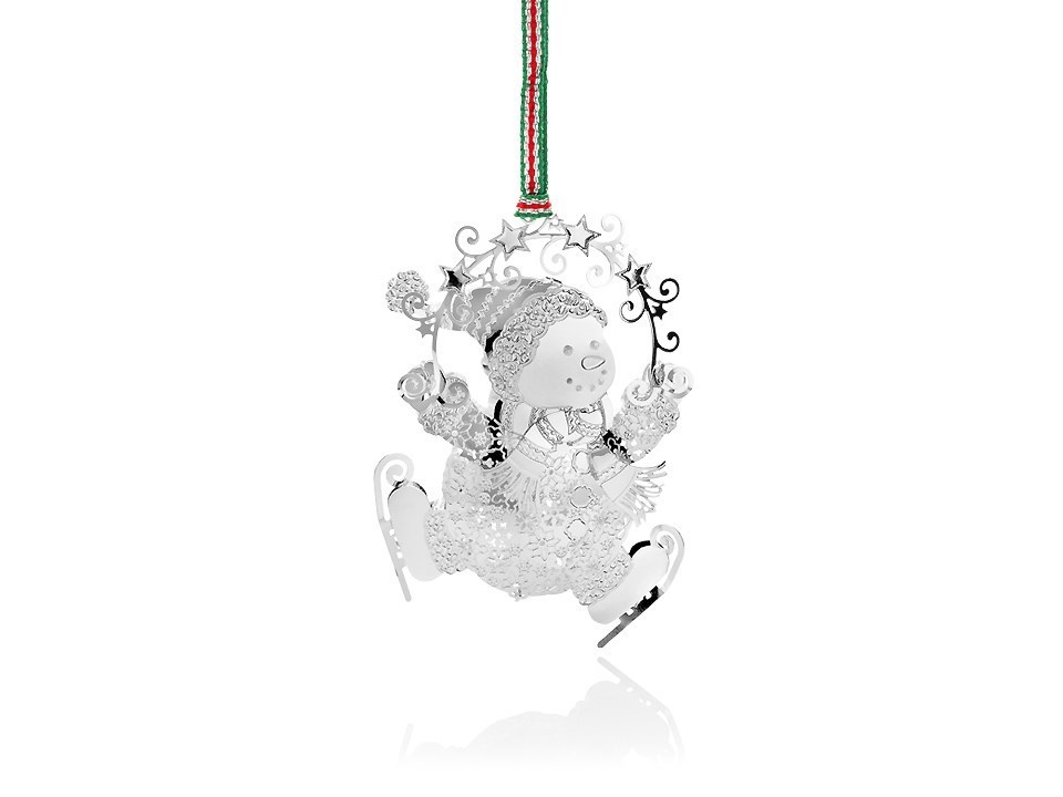  Newbridge  Silverware Silver Plated Skating Snowman 