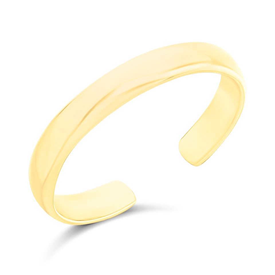 9ct Gold Plain Band Toe Ring - R2004