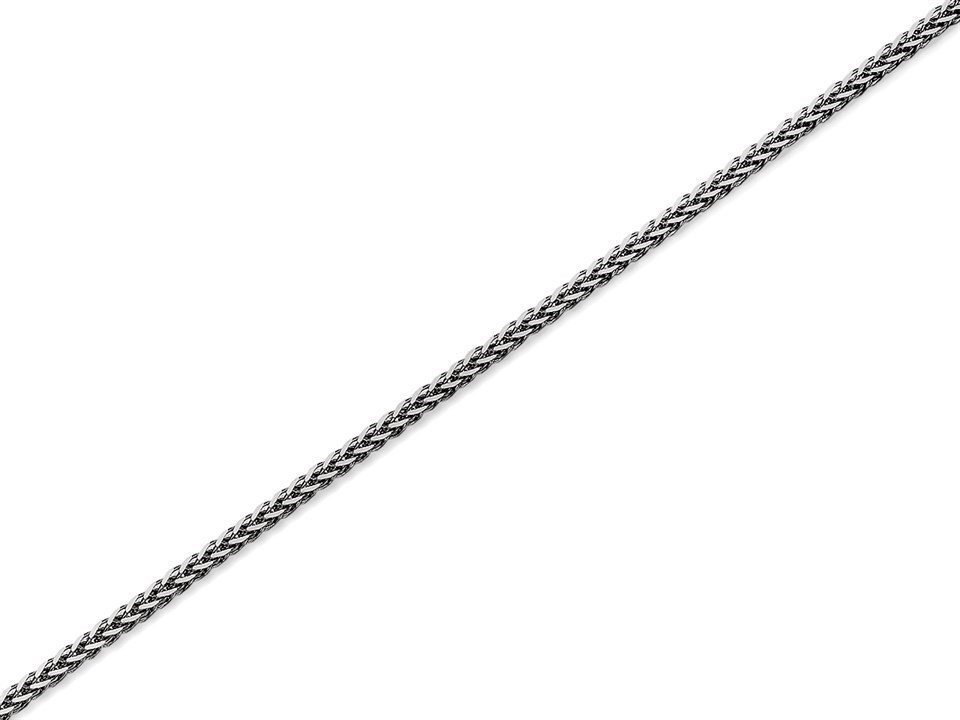 thumbnail image 2 of 14k White Gold Milano Box Necklace Chain – 18 Inch, 1.1mm, No Stone 2 of 6