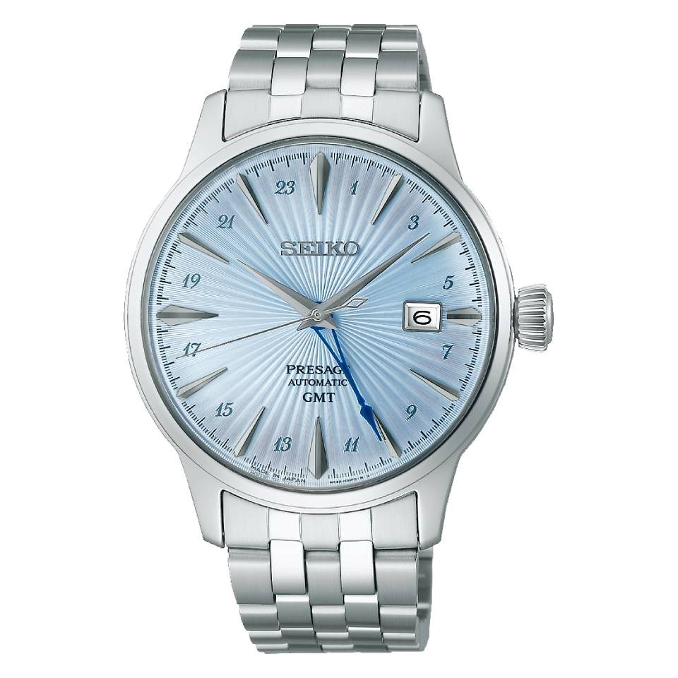 Seiko Presage SSK037J1 'Skydiving' Cocktail Time GMT Watch - W25450