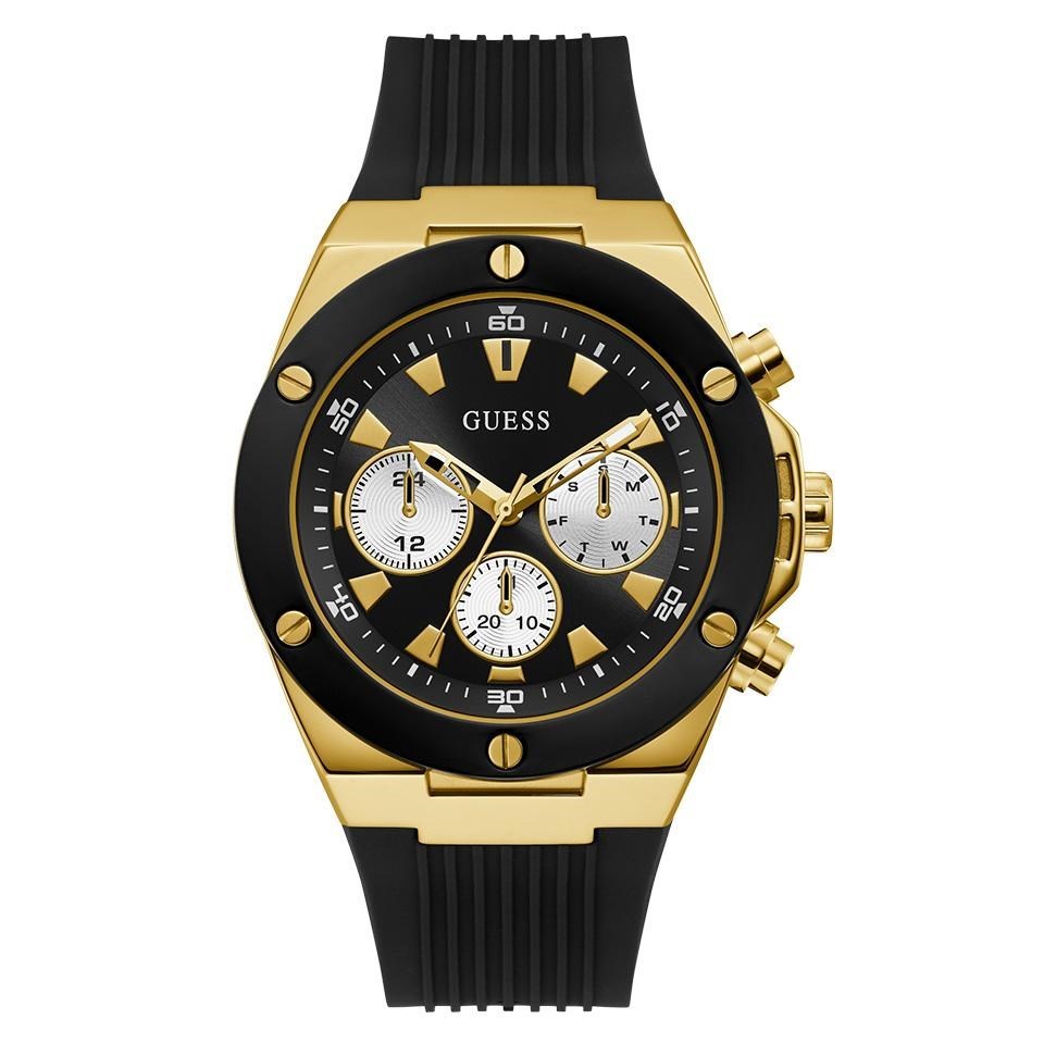 guess watch yellow