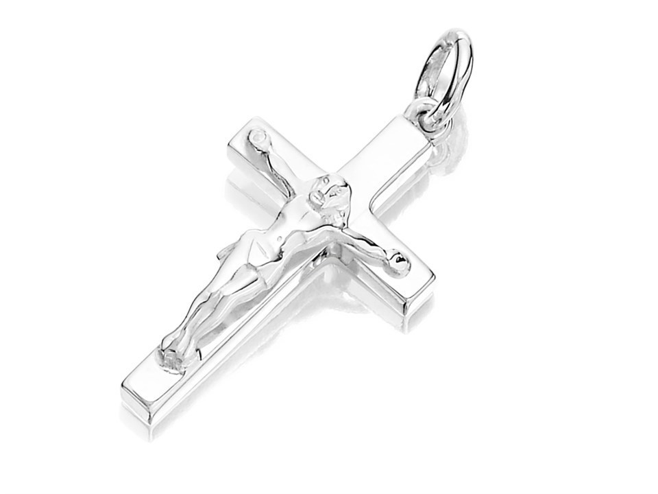 Silver Extra Heavyweight Crucifix - 25mm - Z4013